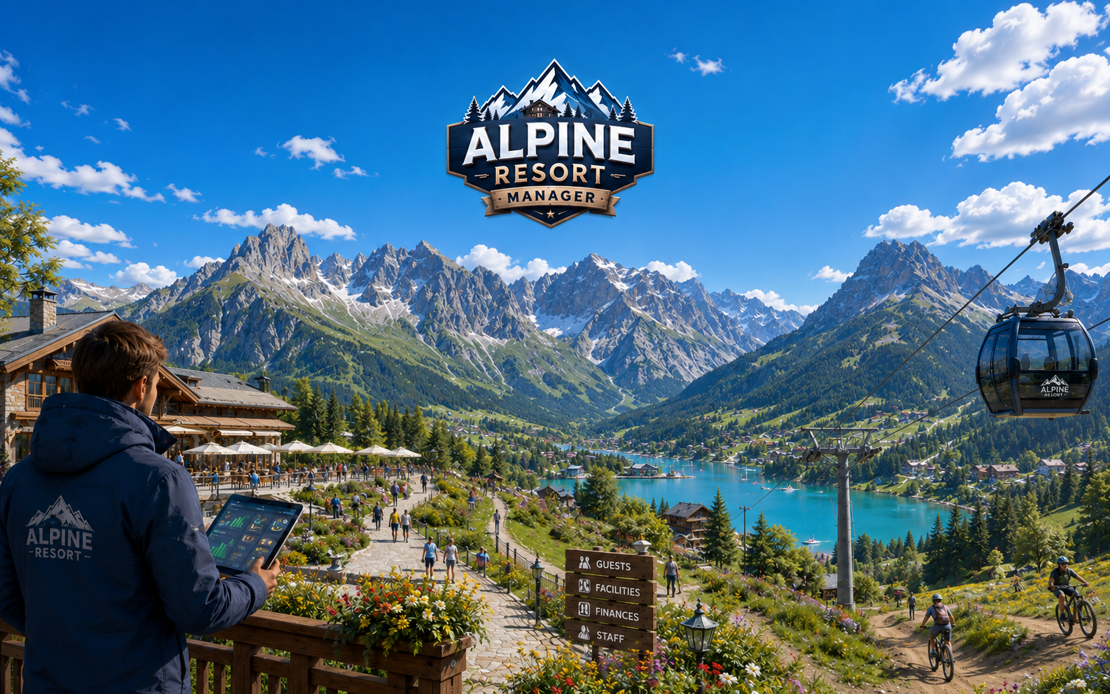 Alpine Resort Manager im Sommer